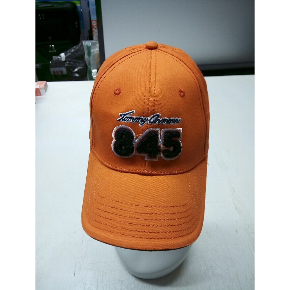 Vintage Tommy Armour 845 Silver Back Orange Embroidered Adjustable Golf Hat